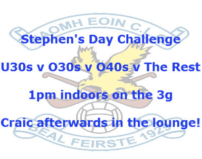 6-a-side indoor challenge on Stephen’s Day