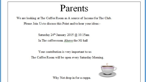 Parents – we need you!