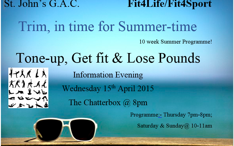 Fit-4-Life Summer Program – Information Night on 15th April