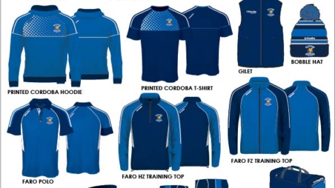 Club Gear – Order on the 1st or 3rd October